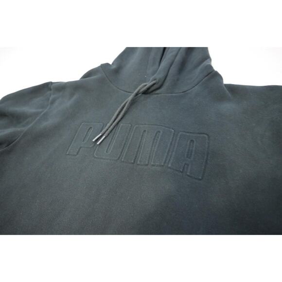 Puma Hoodie Athletic Cotton Blend Performance Black Athletic Mens Sz Large - Picture 7 of 9